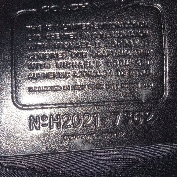 Limited edition Micheal Jordan Coach Back Pack - Picture 3 of 3